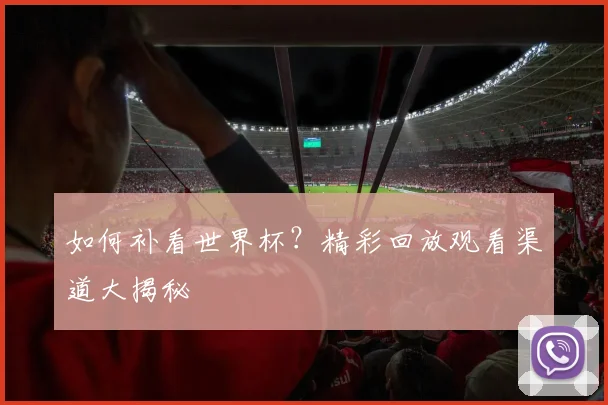 如何补看世界杯?精彩回放观看渠道大揭秘