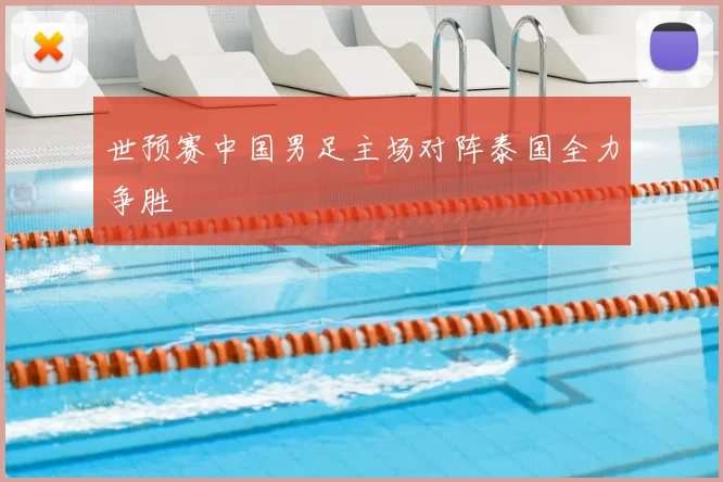 世预赛中国男足主场对阵泰国全力争胜