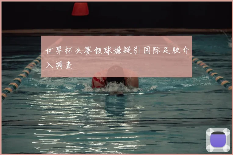 世界杯决赛假球嫌疑引国际足联介入调查